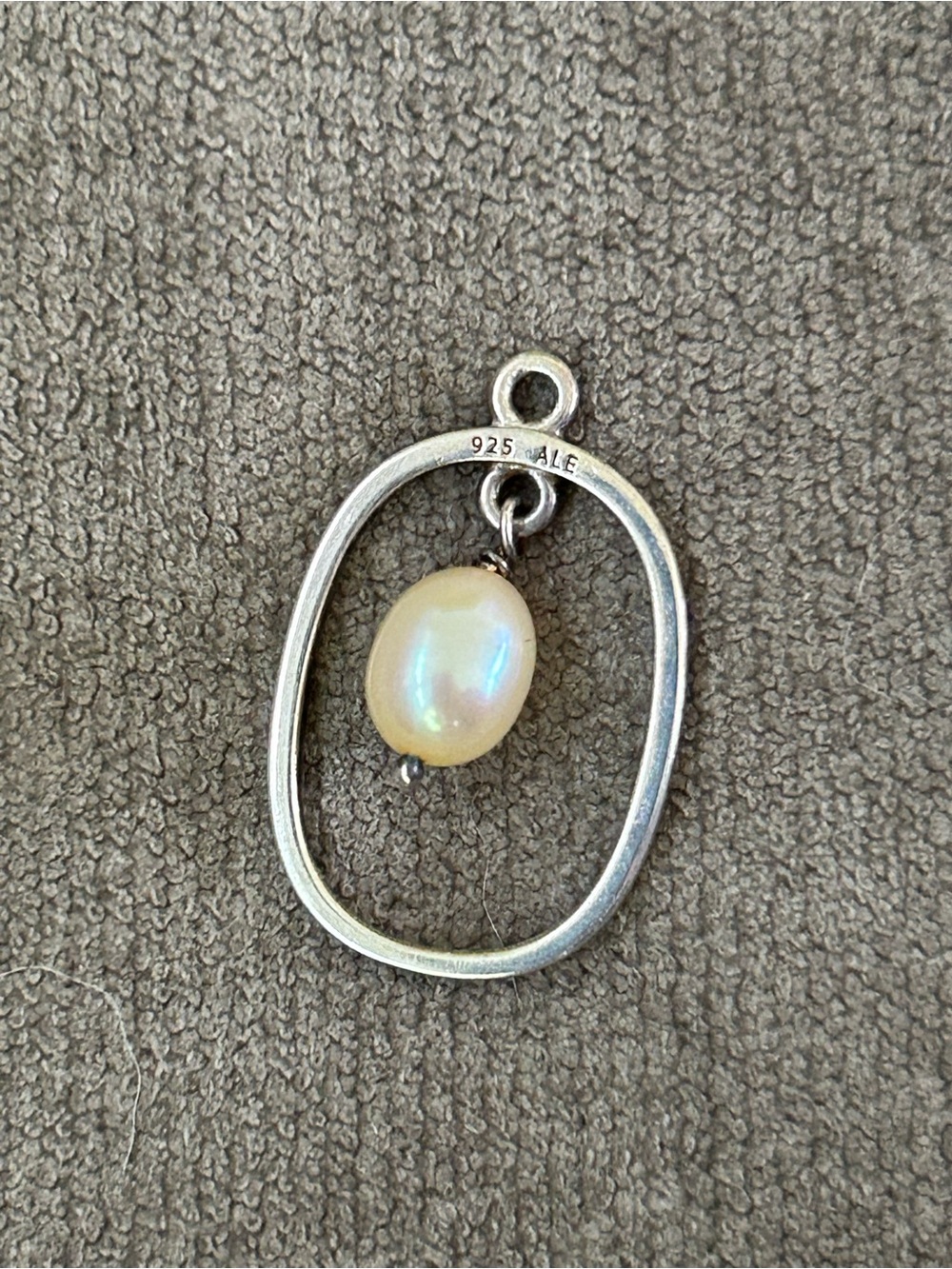 Retired Pandora Compose Earring Pendants Peridot and Freshwater Pearl (2 Pairs) - Picture 5 of 7